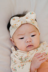 Rubby Ribbon Headband - Cream Floral